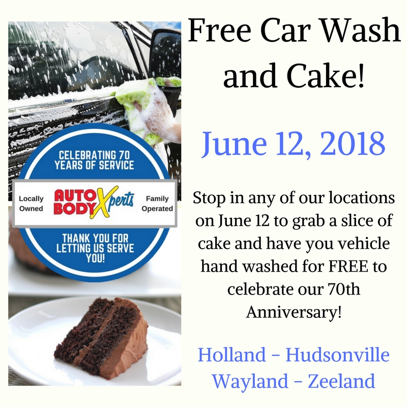 Free Car Wash and Cake! Use