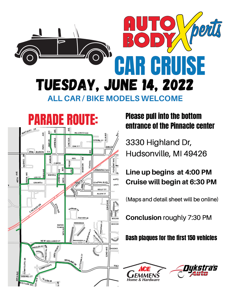 Hudsonville Car Cruise 2022 Auto Body Xperts
