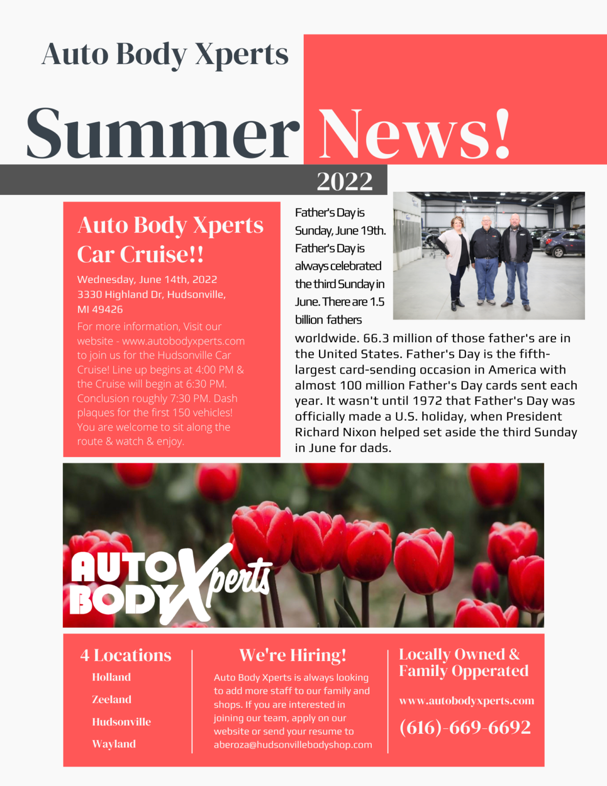 Summer Newsletter Auto Body Xperts